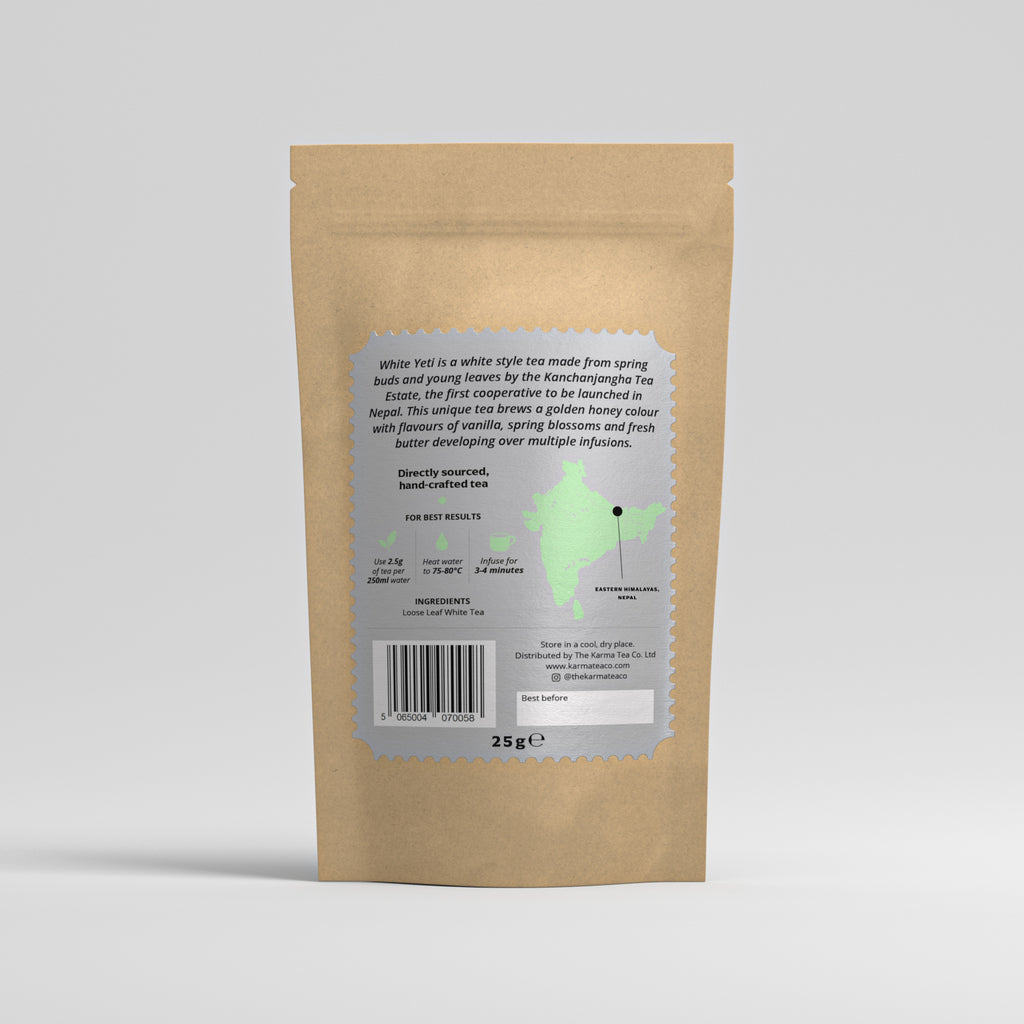 White Yeti loose leaf white tea from Nepal 